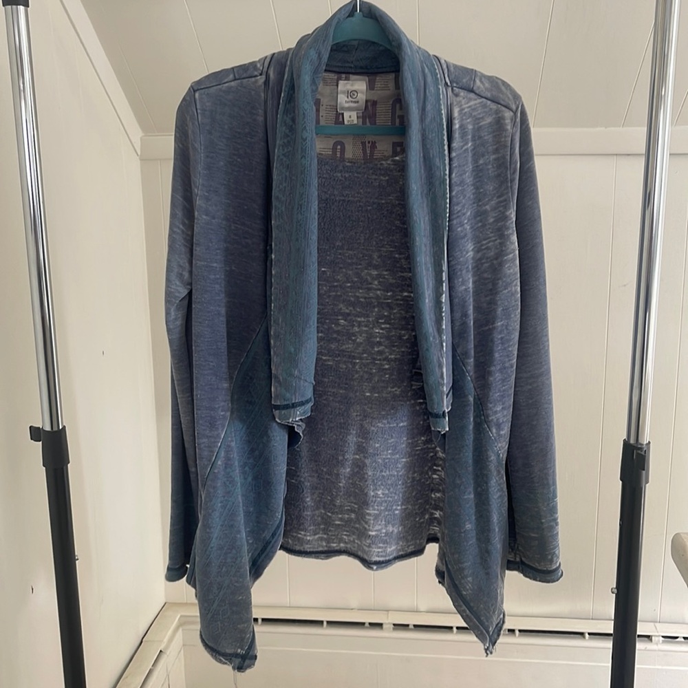 Tentree drapey distressed cardigan
